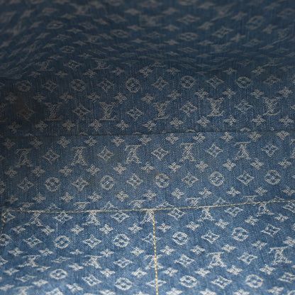 Louis Vuitton Monogram Denim CarryAll MM Blue 6 of 11