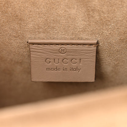 Gucci GG Supreme Monogram Suede Crystal Small Dionysus Shoulder Bag Beige Ebony Taupe 6 of 15