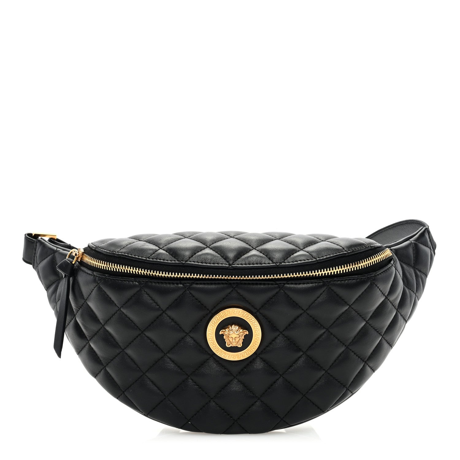Versace Nappa Quilted Medusa Belt Bag Black 1 of 9