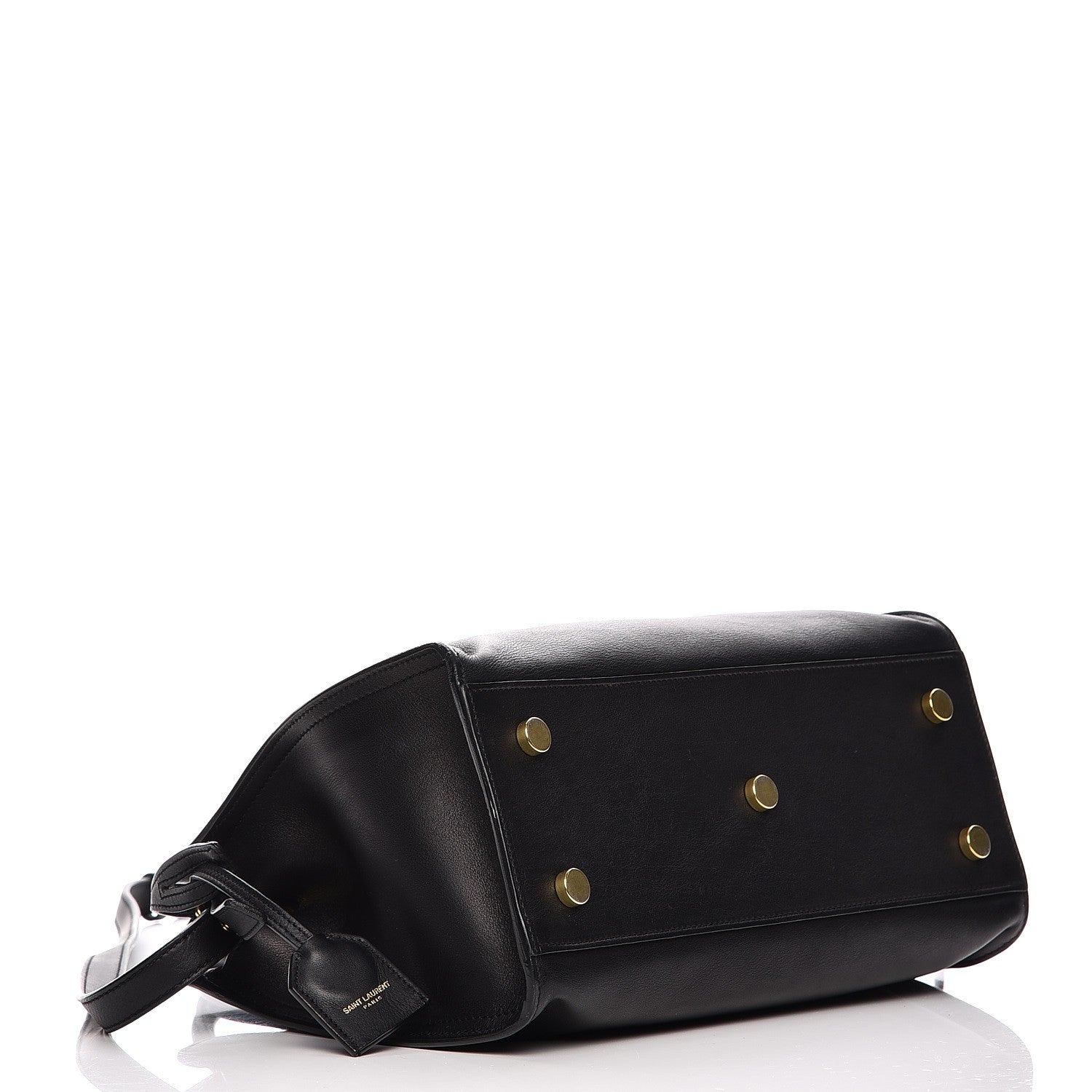 Saint Laurent Calfskin Monogram Baby Downtown Cabas Black 5 of 17