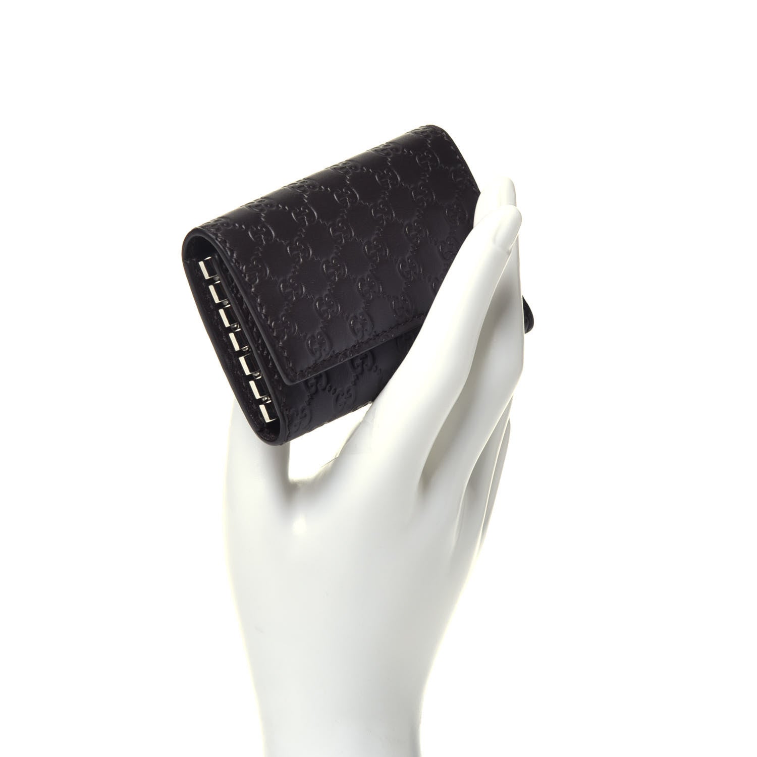 Gucci Microguccissima 6 Key Holder Case Black 2 of 7