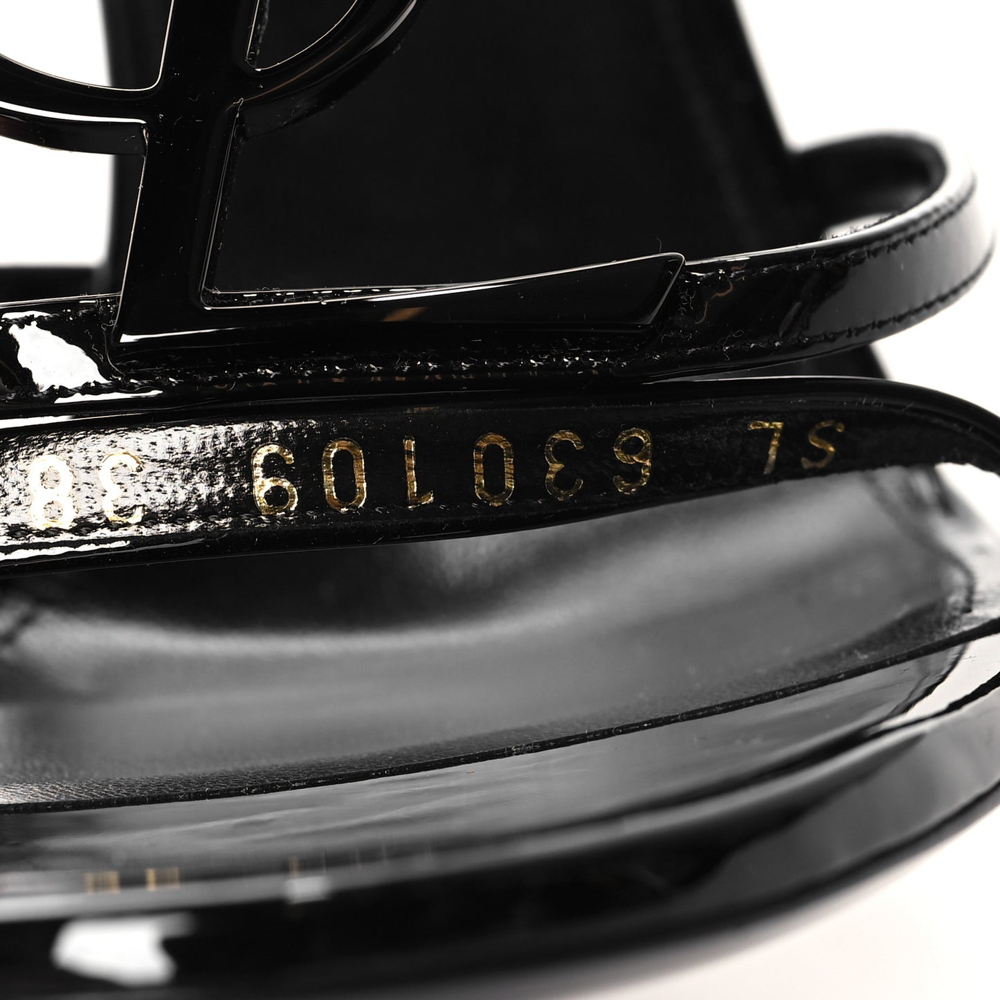 Patent Cassandra 100 Sandals 38 Black