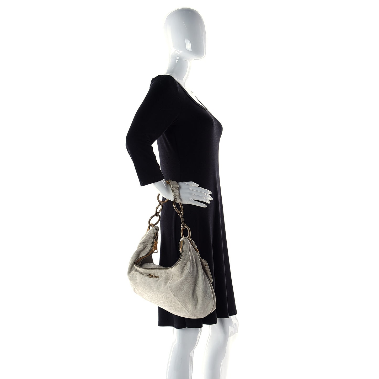 Deerskin Tamponato Hobo White