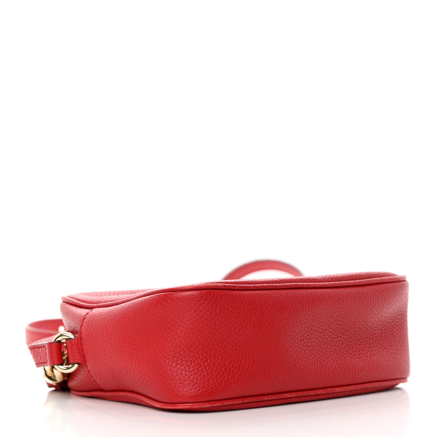 Pebbled Calfskin Small Soho Disco Bag Tabasco Red