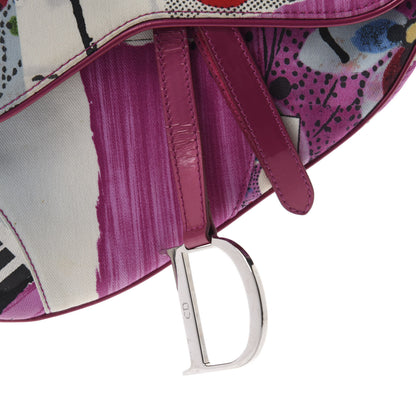 Christian Dior Canvas Filth Saddle Bag Multicolor 10 of 10