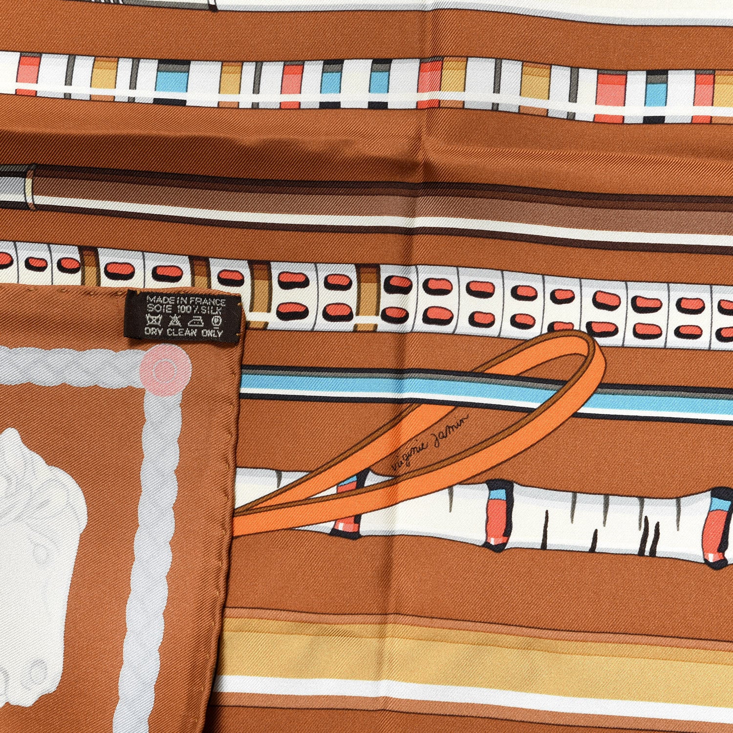 Hermes Silk Les Cannes Scarf 90 2 of 4