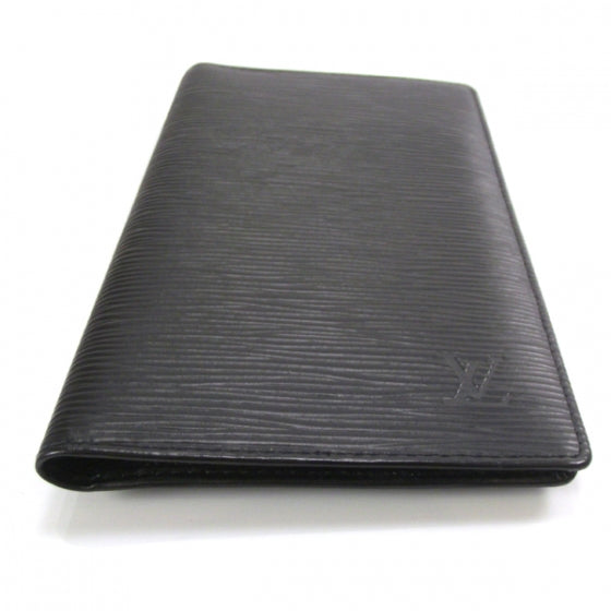 Louis Vuitton Epi Checkbook Wallet Black 4 of 7