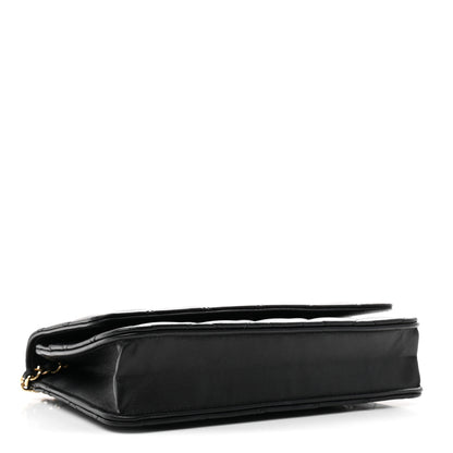Chanel Lambskin Quilted Wallet On Chain WOC Black 3 of 10