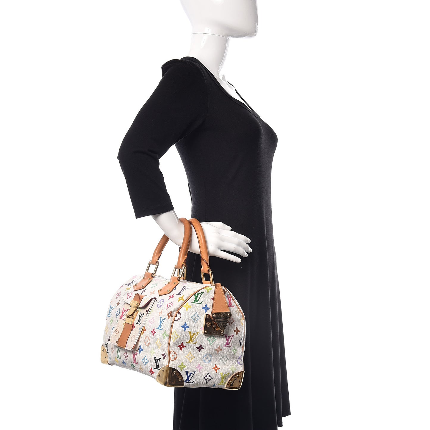 Monogram Multicolor Speedy 30 White