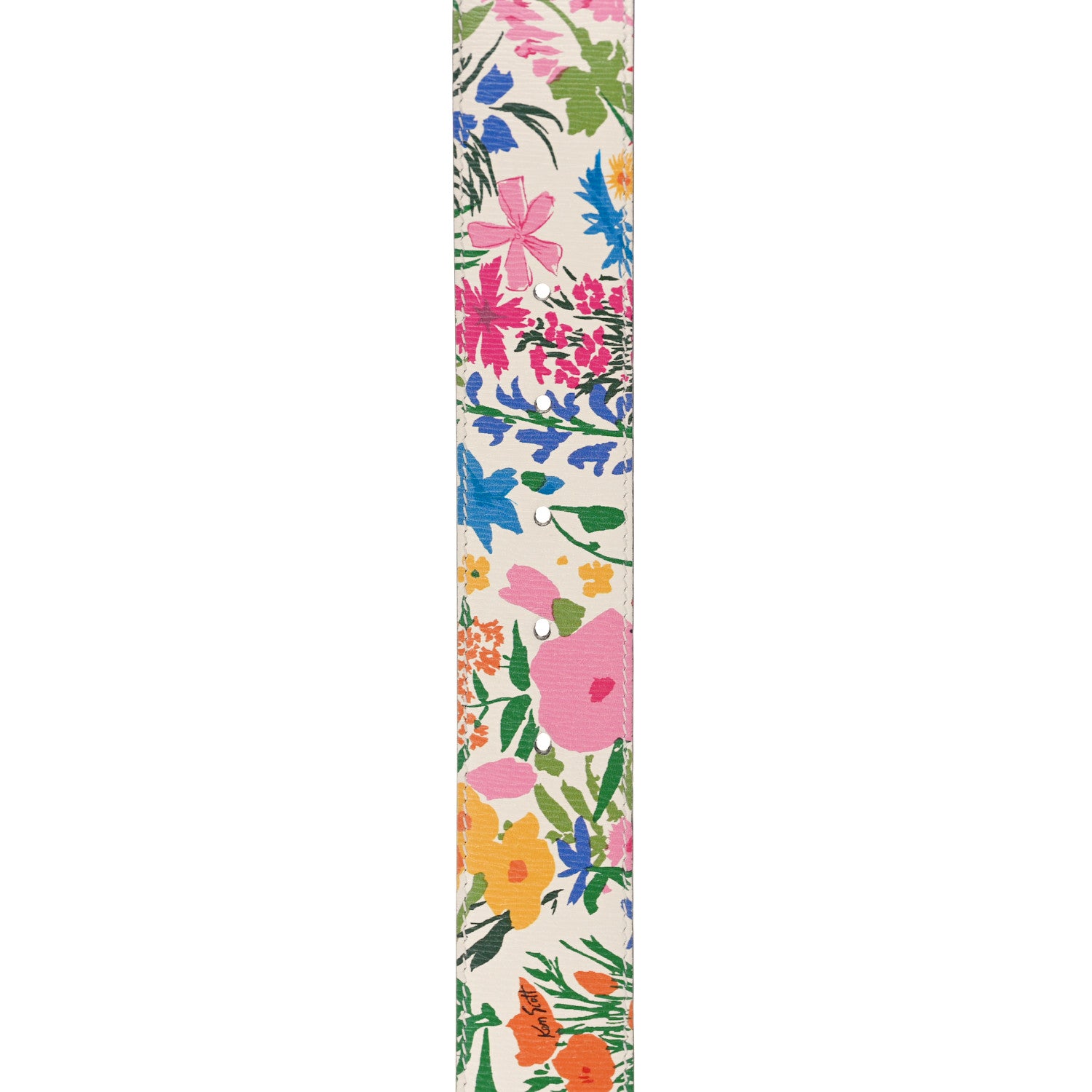 Gucci X KEN SCOTT New Shangai Calfskin Jardin D'Avril Floral Print Double G 40mm Belt 90 36 Multicolor 6 of 6
