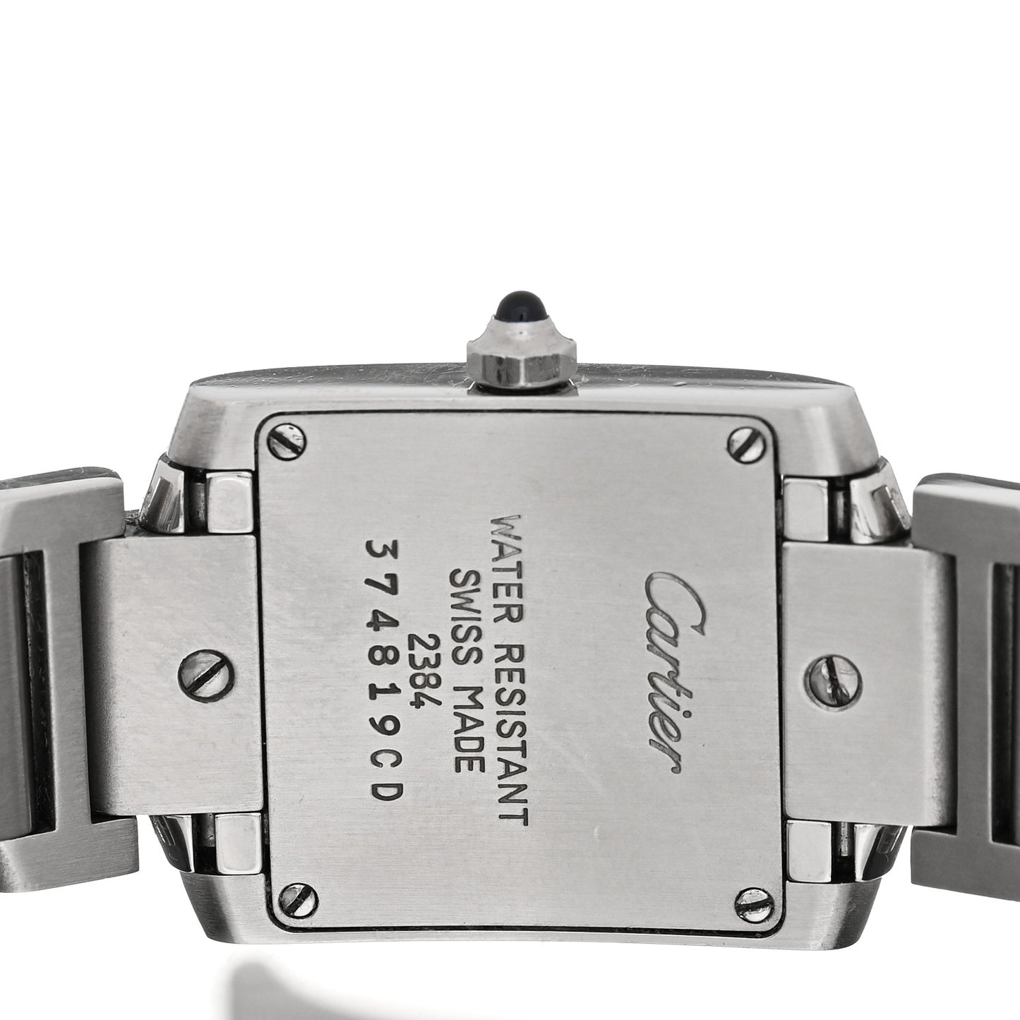 Stainless Steel 20mm Tank Francaise Quartz Watch