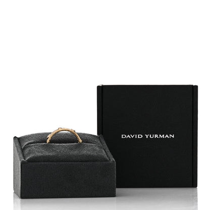 David Yurman 18K Yellow Gold Diamond Modern Renaissance Pave Ring 60 9 5 of 5