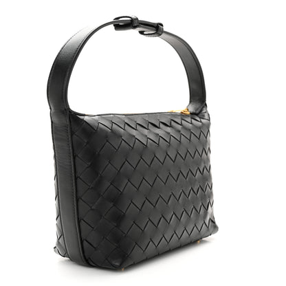 Bottega Veneta Calfskin Nappa Intrecciato Mini Wallace Black 3 of 10