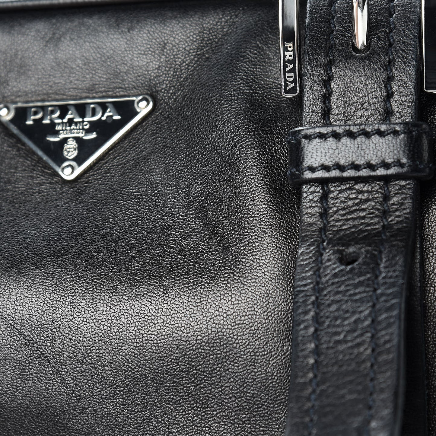Nappa Satchel Black
