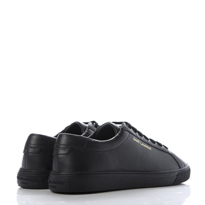 Saint Laurent Calfskin Andy Low Top Sneakers 36 Black 4 of 9