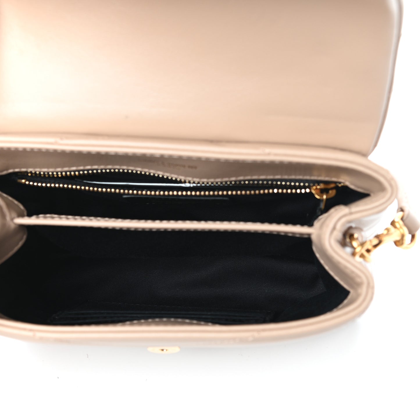 Calfskin Y Quilted Monogram Toy Loulou Crossbody Bag Dark Beige
