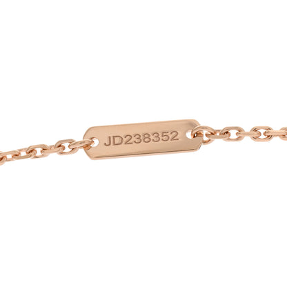 Van Cleef & Arpels 18K Rose Gold Gray Mother of Pearl Vintage Alhambra Pendant Necklace 3 of 5