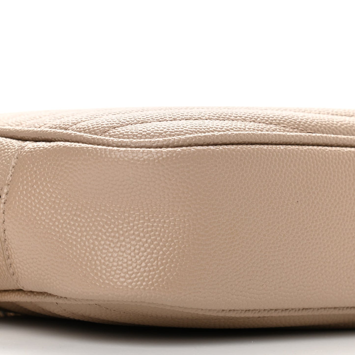 Grain De Poudre Matelasse Monogram Mini Lou Camera Bag Dark Beige
