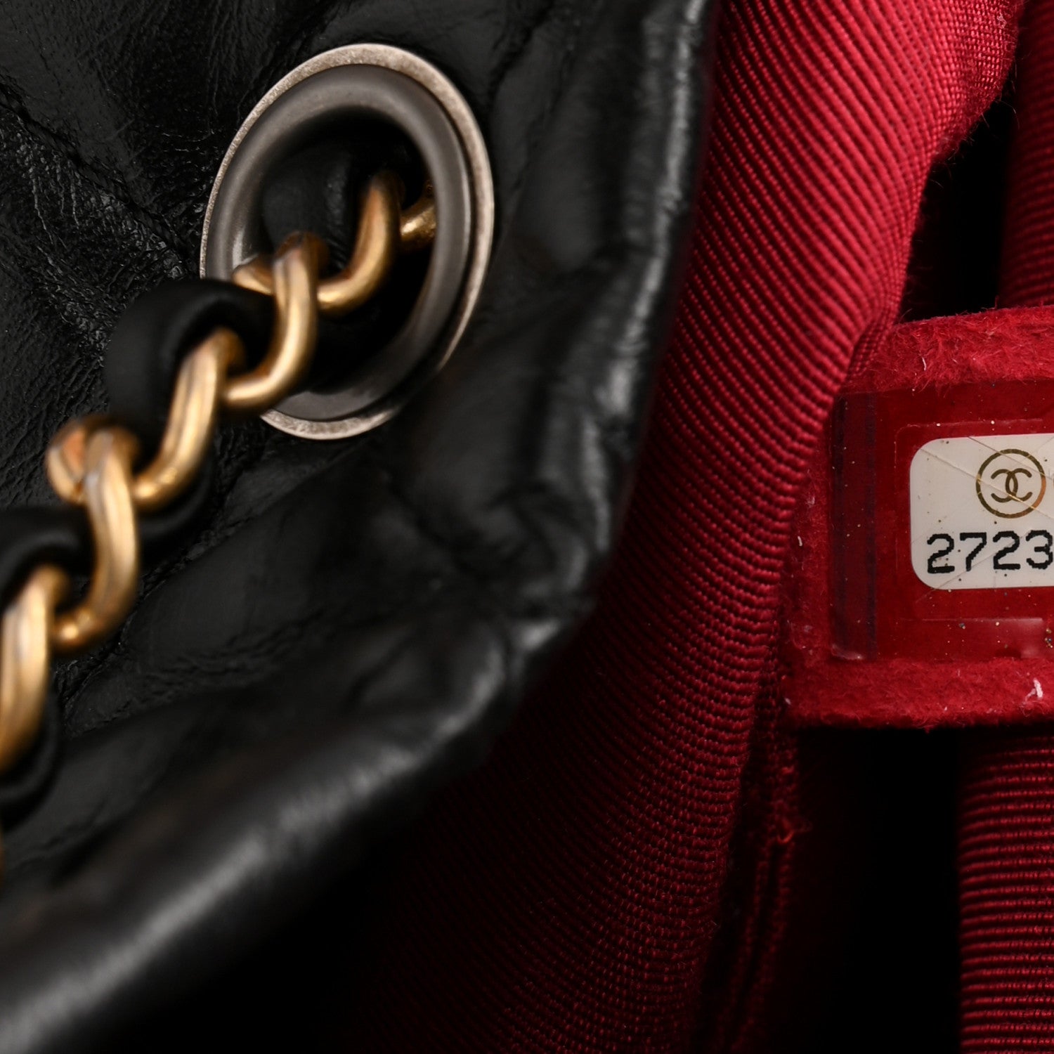 Chanel Aged Calfskin Quilted Small Gabrielle Backpack Black 7 of 10