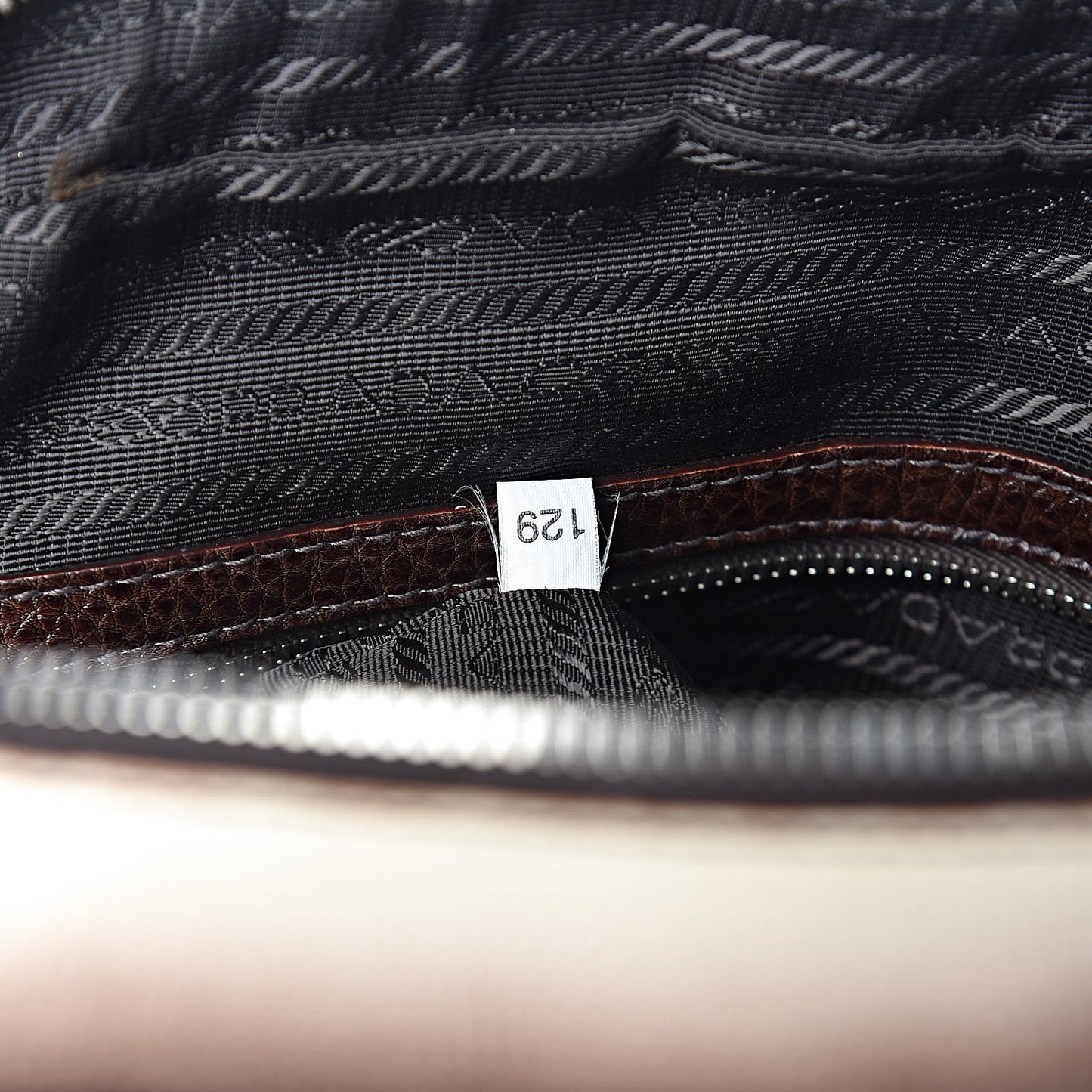 Cervo Lux Bowler Bag Brown