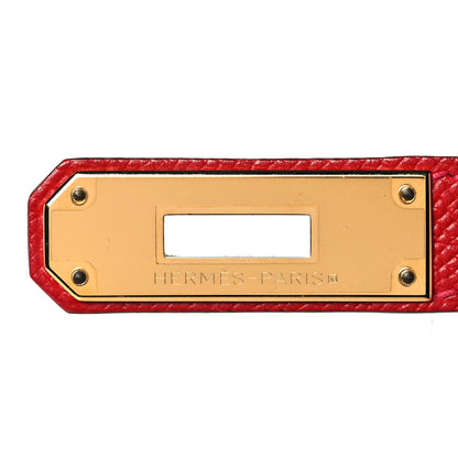 Hermes Epsom Kelly Sellier 35 Rouge Casaque 28 of 35
