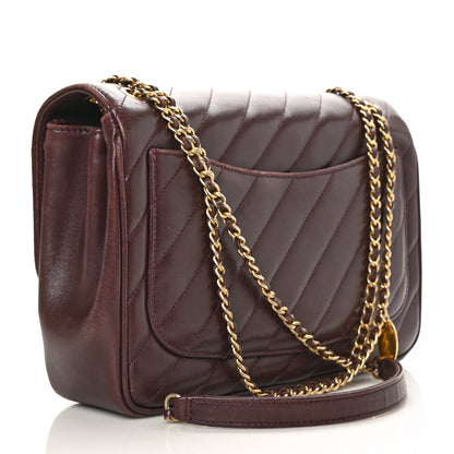 Chanel Lambskin Quilted Jumbo Coco Vintage Flap Purple 4 of 11