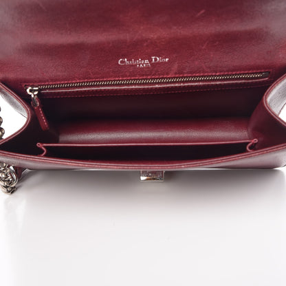 Christian Dior Calfskin Medium Diorama Flap Bag Burgundy 5 of 14