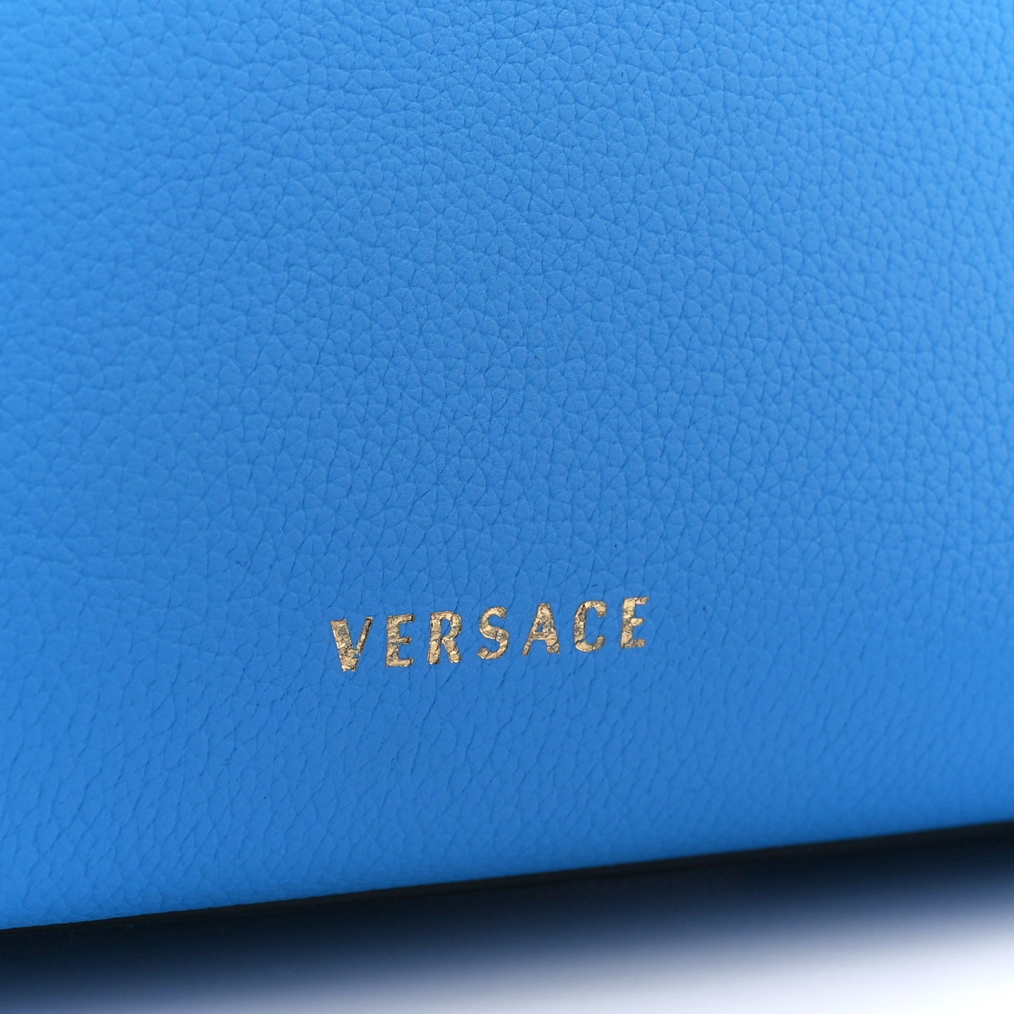 Calfskin Medium La Medusa Top Handle Handbag Blue