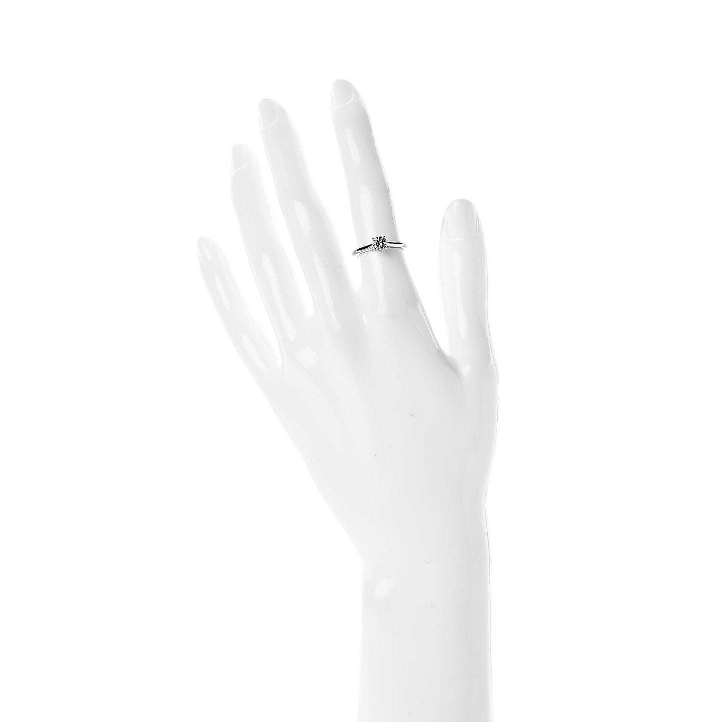 Platinum Diamond .40ct Solitaire Engagement Ring 48 4.5