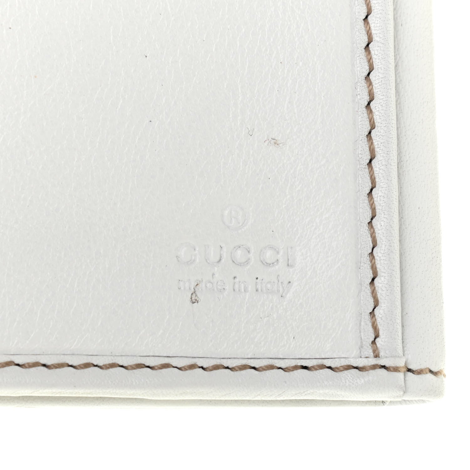 Gucci Calfskin Britt Continental Wallet White 8 of 12