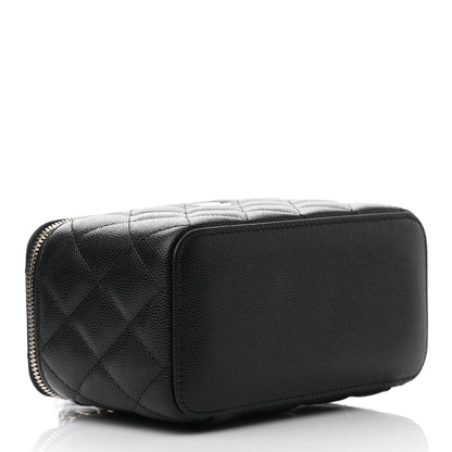 Chanel Caviar Quilted Small Vanity Case With Chain Black 4 of 7