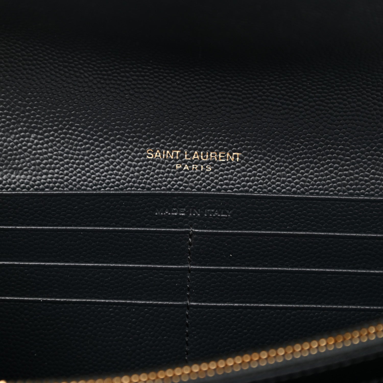 Saint Laurent Gjmrain De Poudre Matelasse Chevron Monogram Flap Wallet Fog 7 of 9