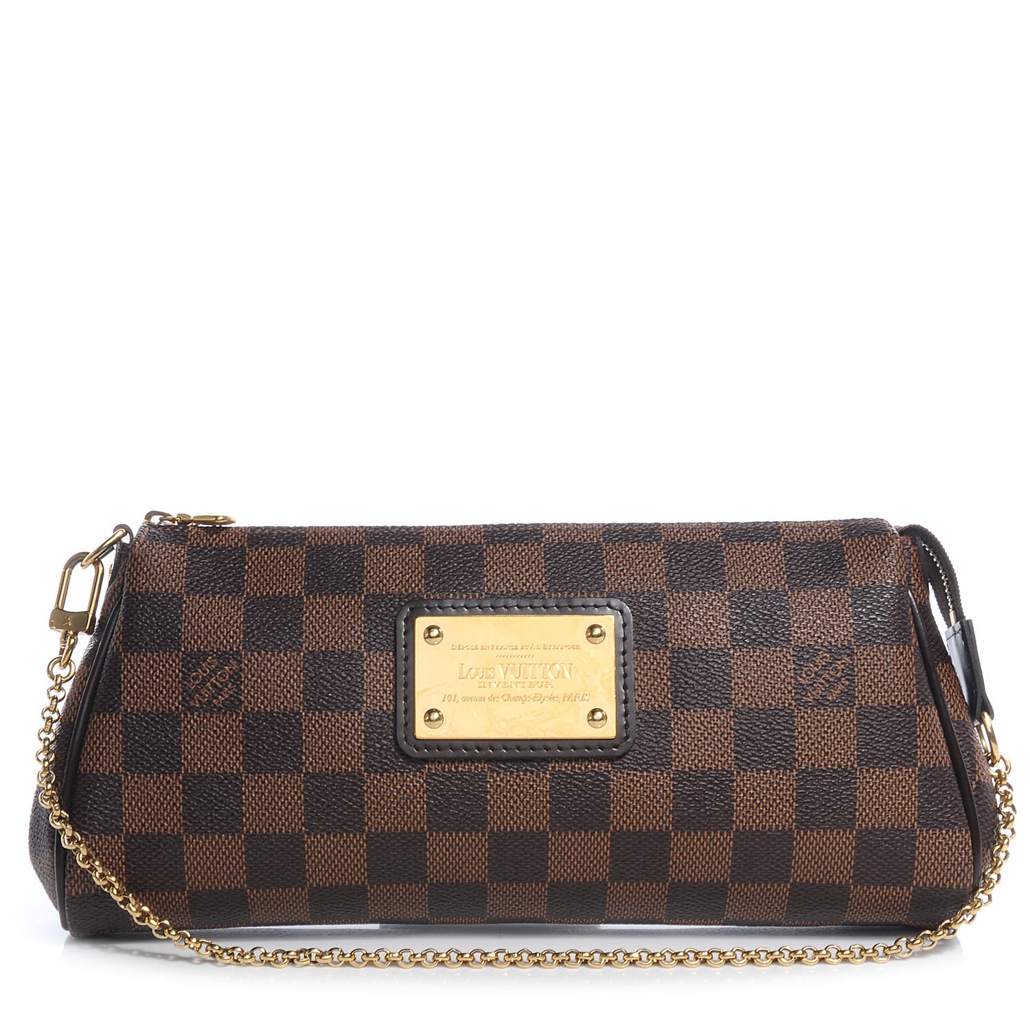 Louis Vuitton Damier Ebene Eva Clutch 1 of 8