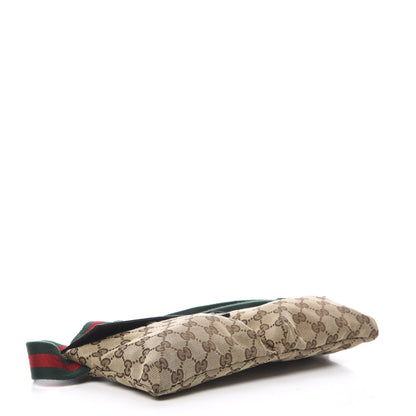 Gucci GG Monogram Web Double Pocket Belt Bag Dark Brown 4 of 16