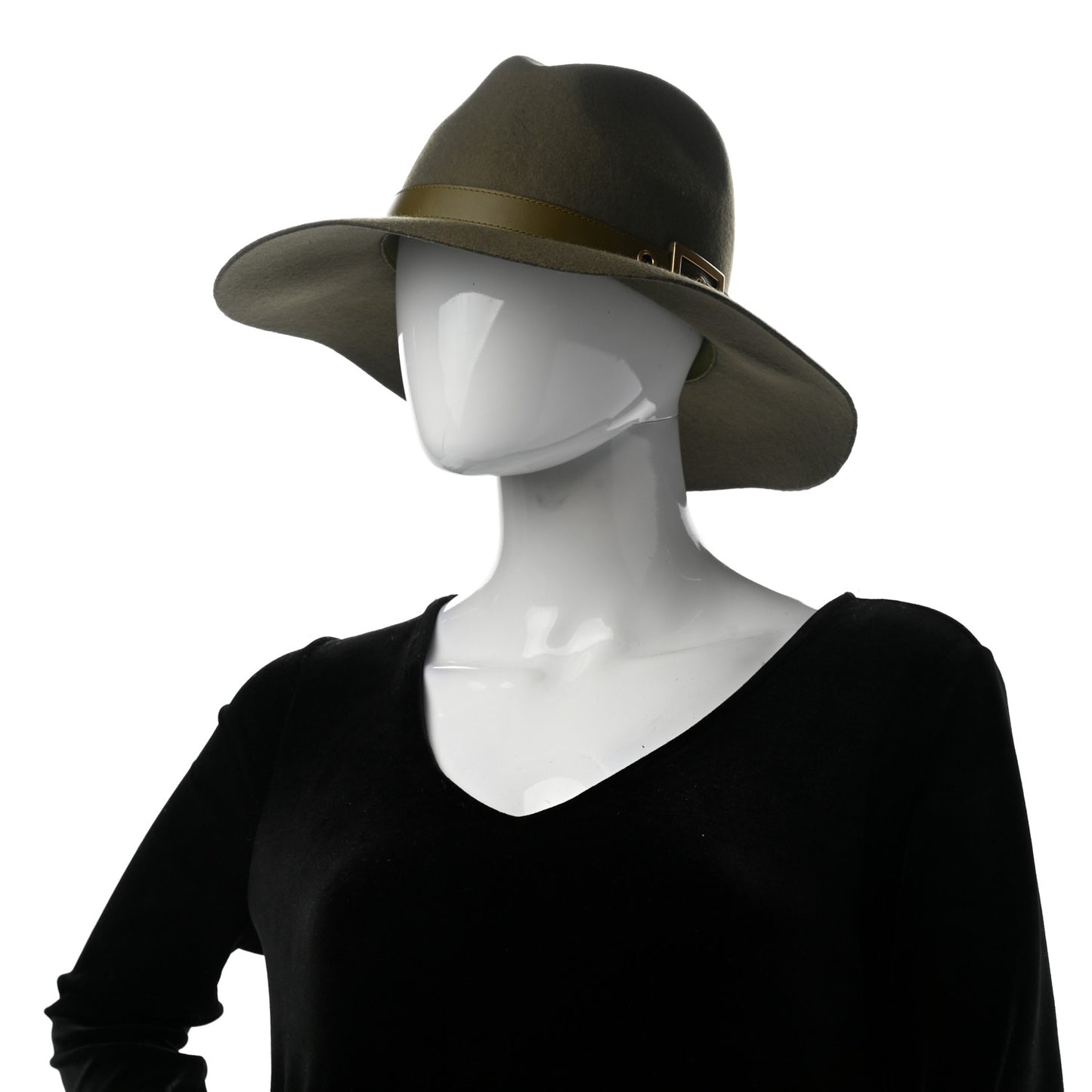 Felt Havana Hat L Olive