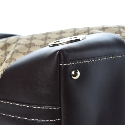 Gucci Monogram Lovely Heart Top Handle Dark Brown 8 of 11