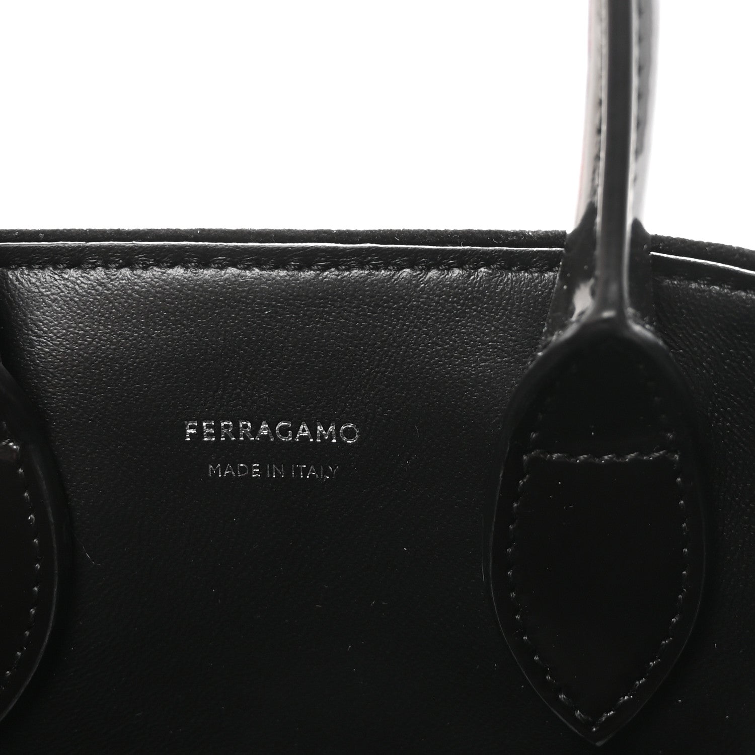 Salvatore Ferragamo Velvet Strass XS Hug Bag Black 6 of 9