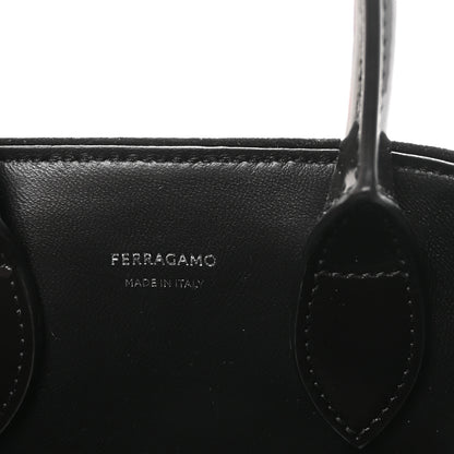 Salvatore Ferragamo Velvet Strass XS Hug Bag Black 6 of 9