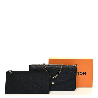 Louis Vuitton Empreinte Pochette Felicie Chain Wallet Black 12 of 12