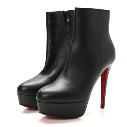 Christian Louboutin Calfskin Bianca 120 Ankle Boots 37 Black 3 of 6