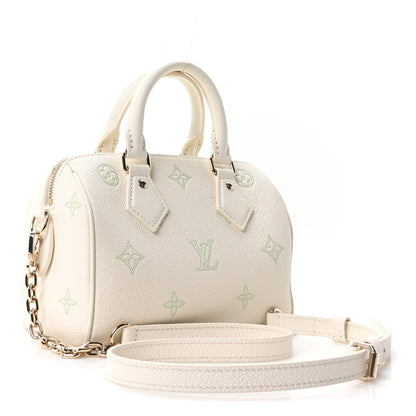 Louis Vuitton Empreinte Bi-Color Speedy 20 Milky White Green 3 of 10