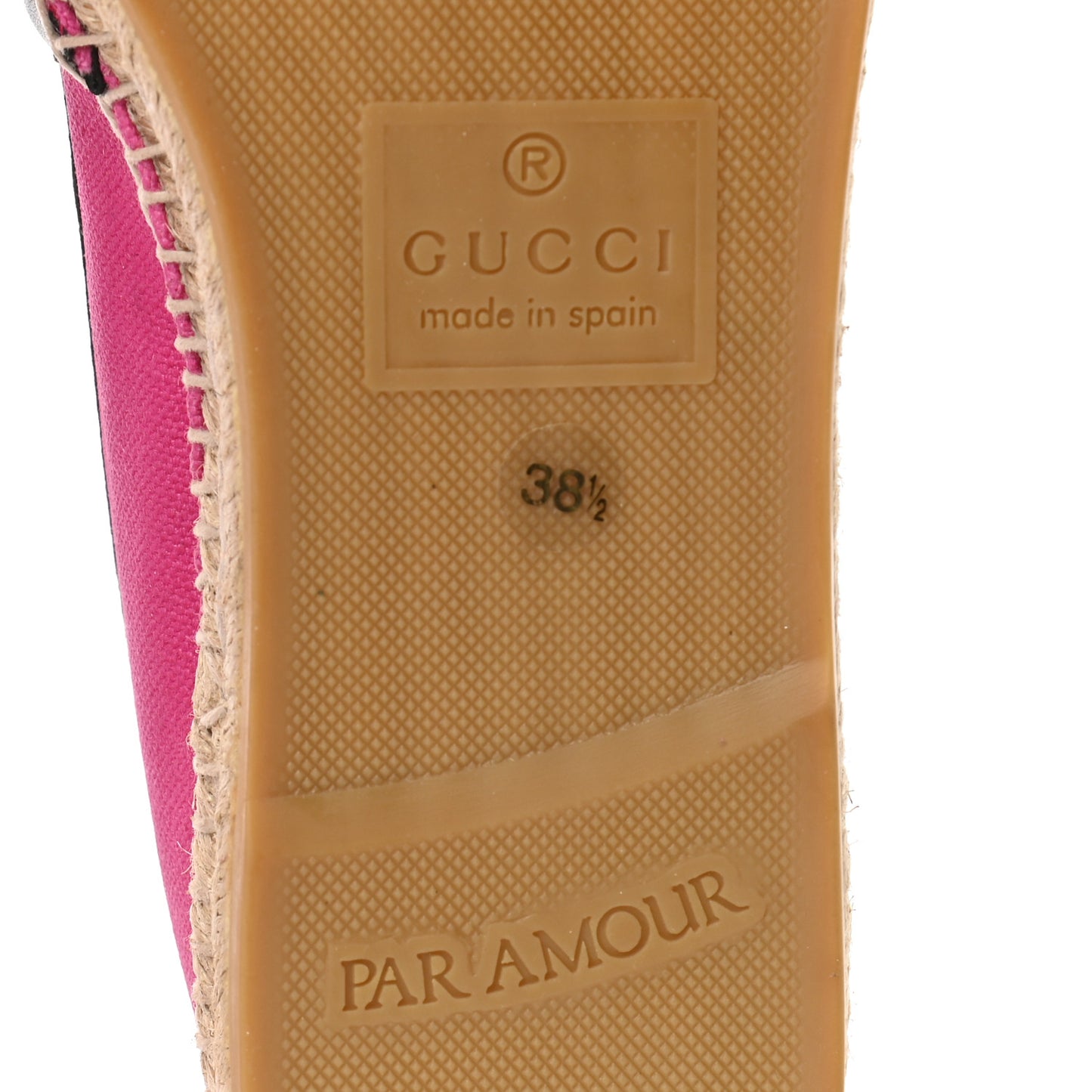 Canvas Logo Espadrilles 38.5 Cyclamen Rose Black