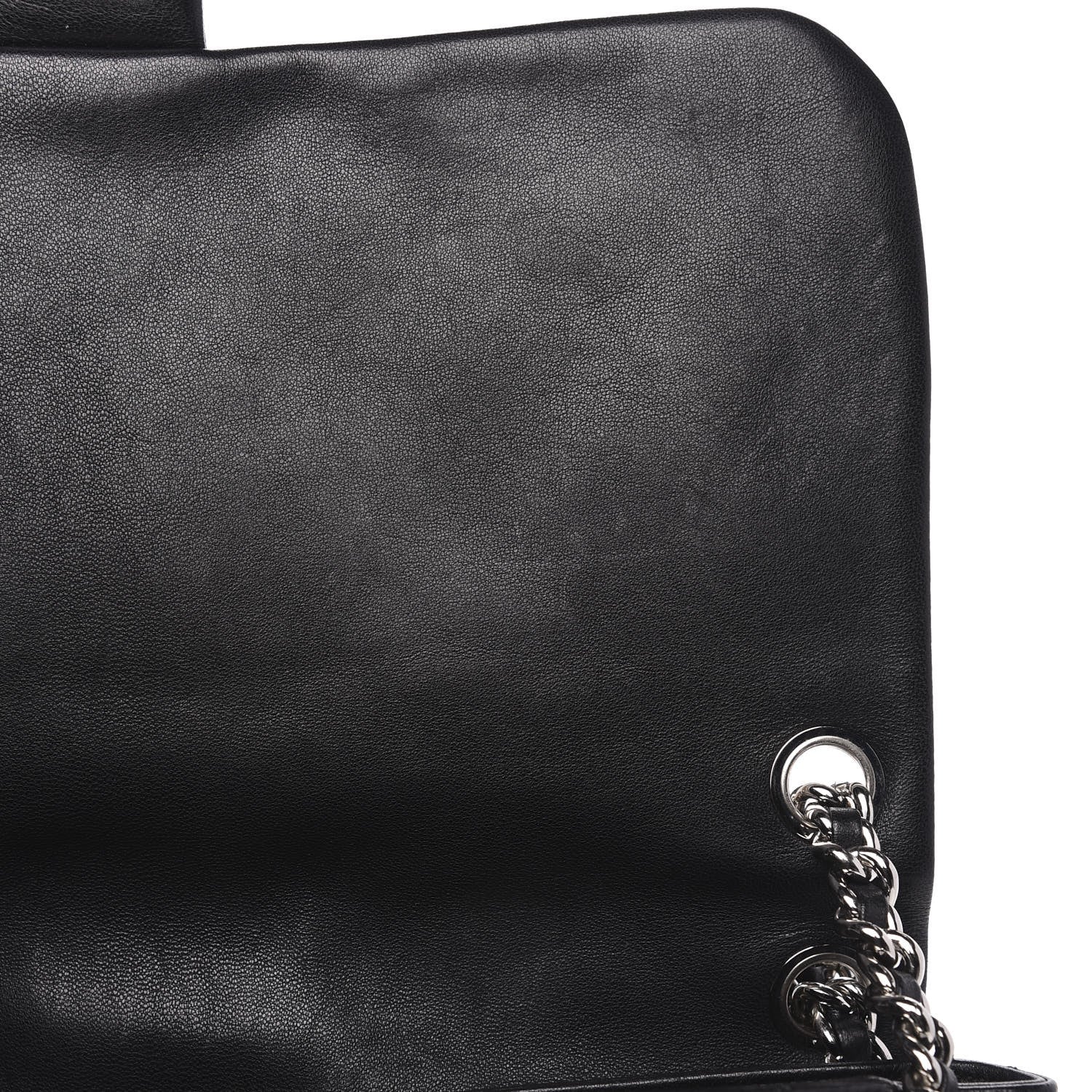 Chanel Washed Lambskin Quilted Maxi Chain Around Flap Black 11 of 11