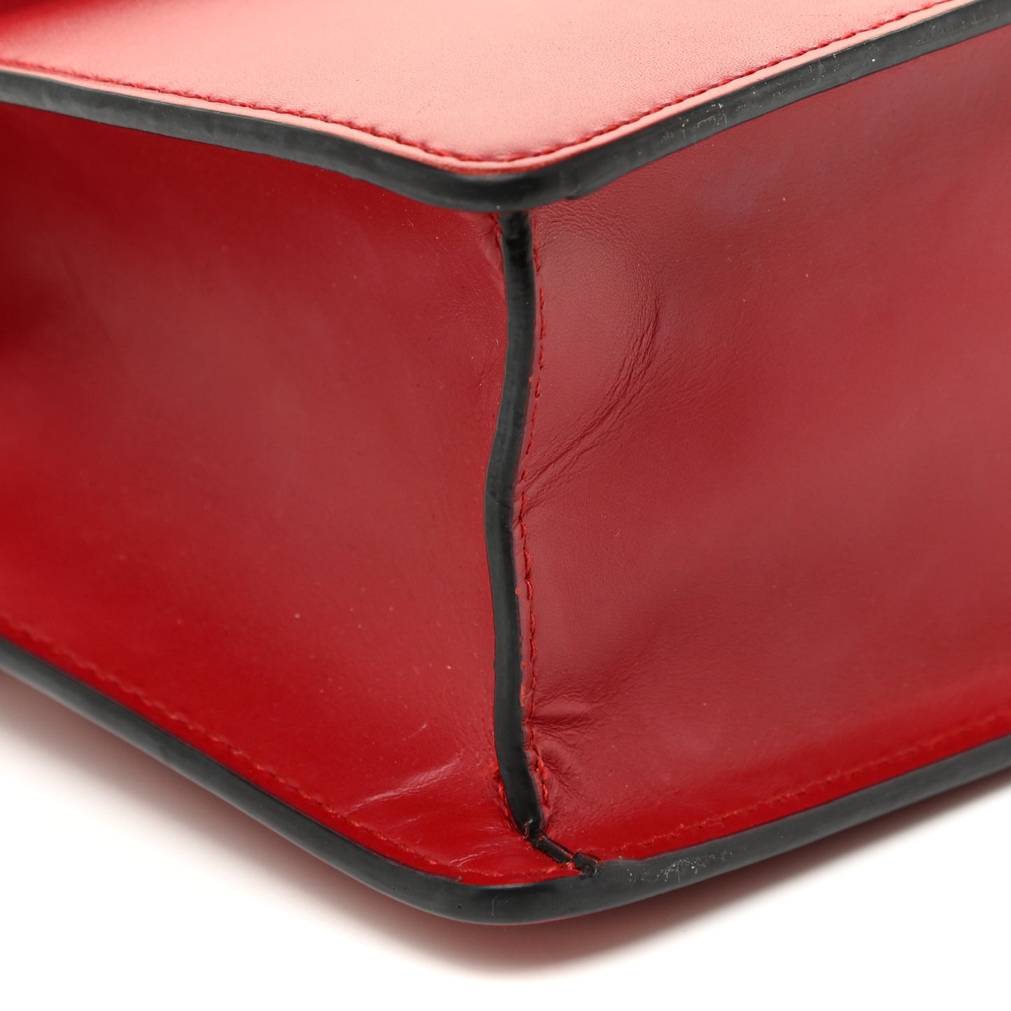 Calfskin Small Sylvie Shoulder Bag Hibiscus Red