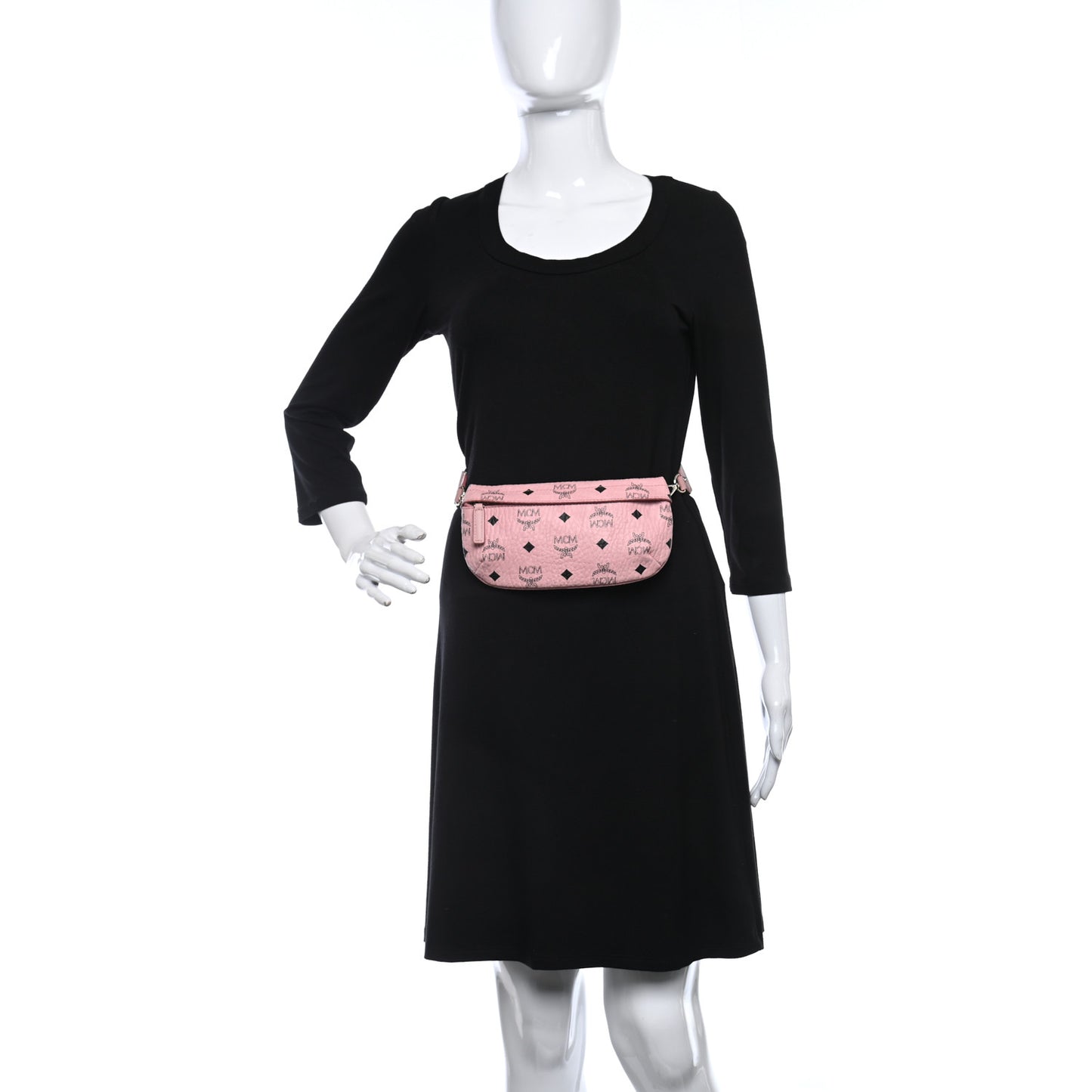 Visetos Small Crossbody Belt Bag Powder Pink