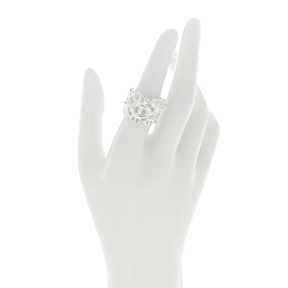 Hermes Sterling Silver GM Chaine d'Ancre Enchainee Band Ring 53 6.5 2 of 4