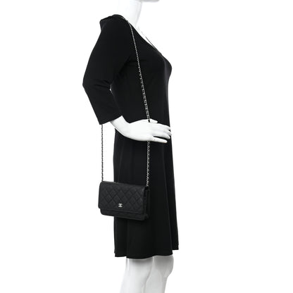Chanel Caviar Quilted Wallet on Chain WOC Black 2 of 12