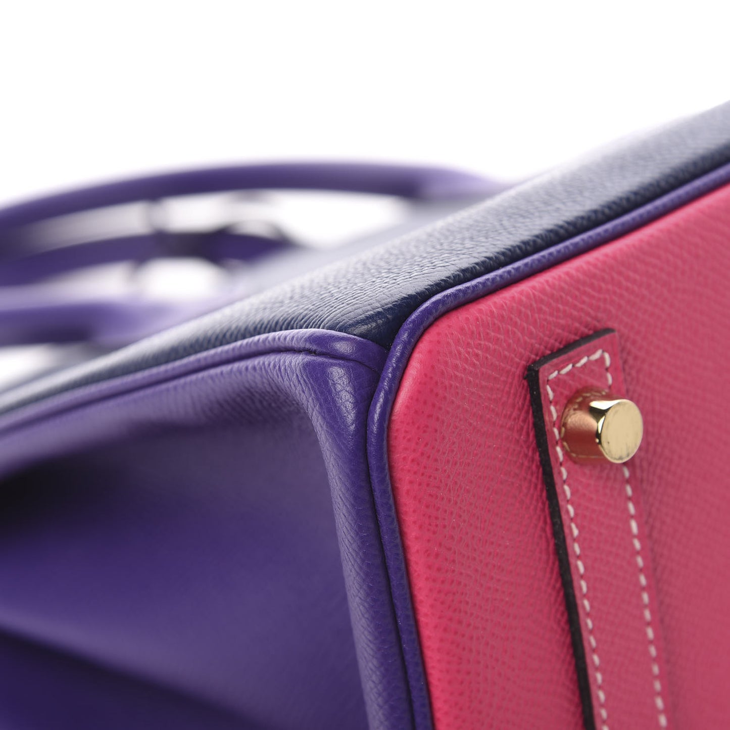 Epsom Horseshoe Birkin 30 Blue Encre Ultraviolet Rose Tyrien