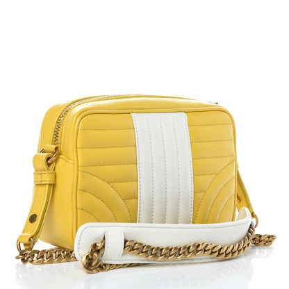 Prada Soft Calfskin Diagramme Crossbody Bag Soleil Bianco 3 of 8
