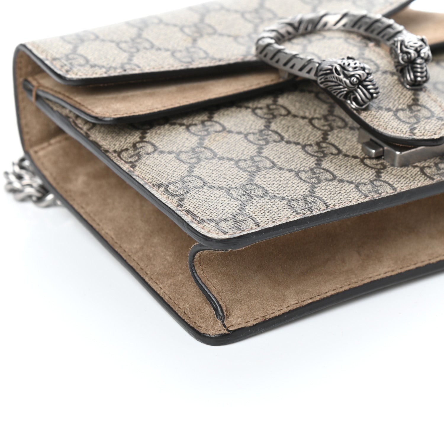 Gucci GG Supreme Monogram Mini Dionysus Shoulder Bag Taupe 7 of 8